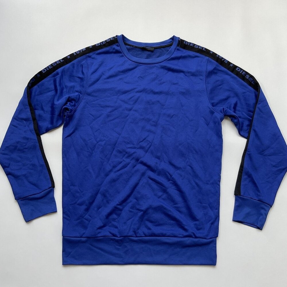 Diesel Men’s Mo-Dmaxx Pullover Sweatshirt In Blue Size L